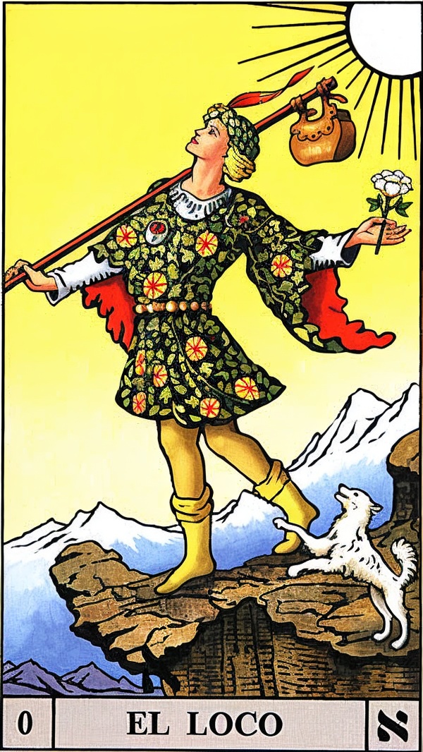 🌼 El Loco del Tarot: El Inicio del Viaje Espiritual