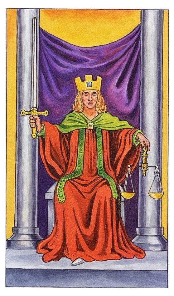 ⚖️ La Justicia en el Tarot: Verdad, Equilibrio y Responsabilidad
